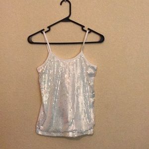White sparkle shirt